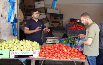 سوق الخضار والفاكهة في غزة