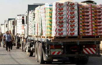 تصدير بضائع غزة إلى الضفة والخارج توقف بعد قرار الاحتلال اغلاق معبر كرم أبو سالم