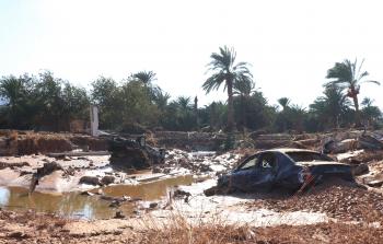 من آثار إعصار ليبيا 