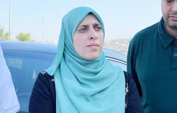 آية الخطيب قُبيل توجهها إلى سجون الاحتلال لقضاء محكوميتها