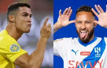 رونالدو يتألق في الدوري السعودي ونيمار يتصدر