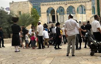 جانب من اقتحامات المستوطنين لباحات الأقصى اليوم