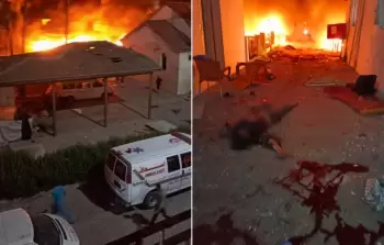 الأشلاء والدماء ما تزال متناثرة في ساحة 