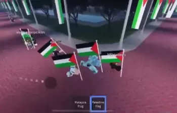 أطفال ماليزيا ينظمون مظاهرات داعمة لفلسطين على لعبة روبلوكس