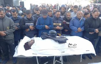 استشهاد الصحفي جبر أبو هدروس بغزة