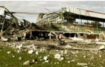 آلة الحرب الإسرائيلية تُحدث خرابًا ودمارًا بأندية وملعب رفح البلدي