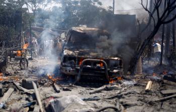 صورة من القصف