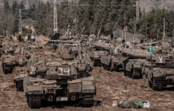 دبابات إسرائيلية تحتشد على الحدود مع لبنان (أكتوبر2024) - getty.png