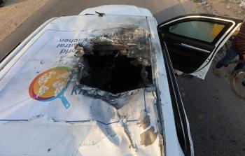 5 شهداء في قصف الاحتلال مركبةً لمنظمة 