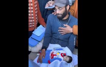 جمعة البطران هو الرضيع الخامس الذي يستشهد خلال أقل من أسبوع بسبب البرد في خيام النزوح