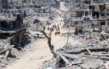 مشهد من جريمة الإبادة والتهجير شمال غزة