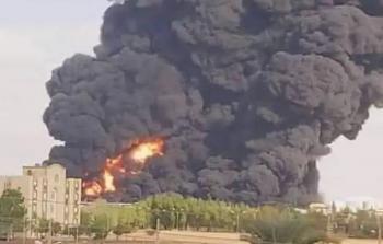 اندلاع النيران بأكبر مصفاة للنفط في السودان