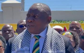 رئيس جنوب إفريقيا: بلادُنا مستمرَّة بالتَّضامن مع الفلسطينيين