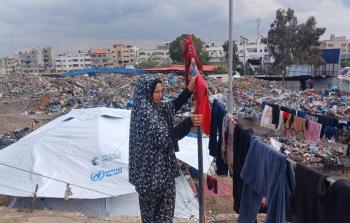 غسيل الملابس في غزة.. 