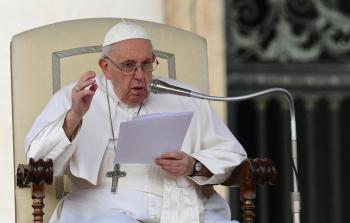 البابا فرنسيس يدعو لوقف إطلاق النار في غزَّة