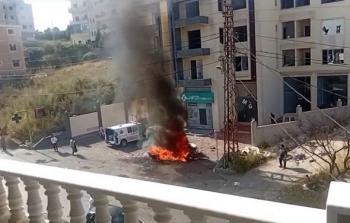 شهيدان في قصف طيران الاحتلال مركبتين جنوبي لبنان