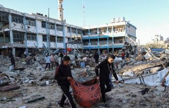 مجزرة أبو هميسة.. دماء وأشلاء ودمار في مركز إيواء لـ