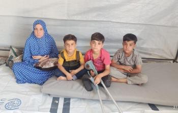 بلا ساق ولا معيل... خيمة غدير تئنُّ وجعًا تحت سماء غزَّة