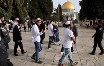 مستوطنون يقتحمون باحات المسجد الأقصى المبارك