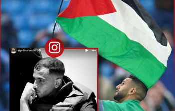 رياض محرز يتضامن مع استشهاد الصحفي أنس الشريف في غزة