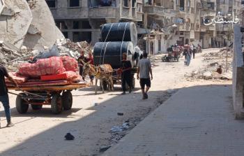 استهداف مكثف يدمّر منازل ويهجّر سكان شارع النفق وحي المنارة غرب غزة