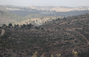 أراضي قرية أم صفا شمال مدينة رام الله، وسط الضفة الغربية