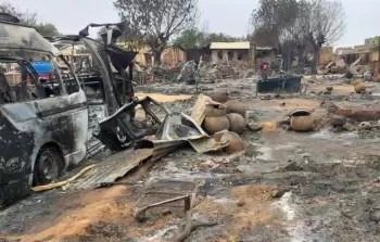 آثار معارك سابقة في الفاشر