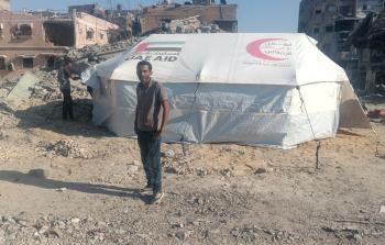 خيمة على الرُّكام... الغزِّي 