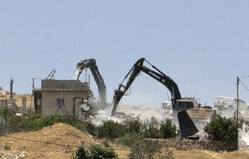 سلطات الاحتلال أصدرت خلال النصف الأول من العام الجاري 556 إخطار هدم في الضفة