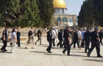مستوطنون يقتحمون باحات المسجد الأقصى