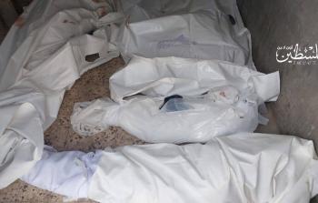 جثامين شهداء ارتقوا في عدوان الاحتلال على غزة