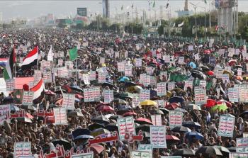 مظاهرات في صنعاء نصرةً لغزة وإحياءً لذكرى استشهاد يحيى السنوار