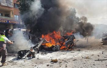 صورة أرشيفية من قصف 