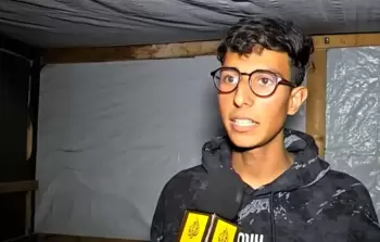 الطالب مصطفى جبر، الأول على مدينة رفح المدمرة