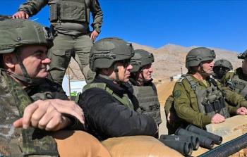 جانب من زيارة رئيس حكومة الاحتلال إلى سوريا