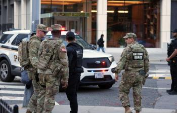 من موقع عملية إطلاق النار قرب البيض الأبيض في واشنطن الأربعاء الماضي