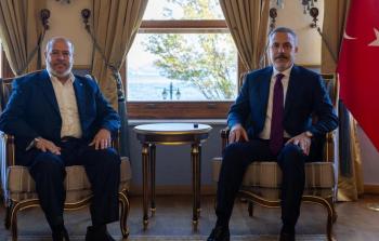 الخارجية التركية عممت صورة اللقاء ومشاهد تظهر لقاء فيدان مع وفد حركة حماس