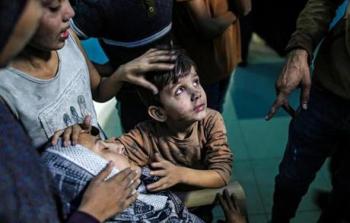 أطفال مصابون في قصف الاحتلال على غزَّة