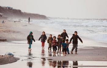 صورة من المنخفض الجوي الذي ضرب قطاع غزة الثلاثاء