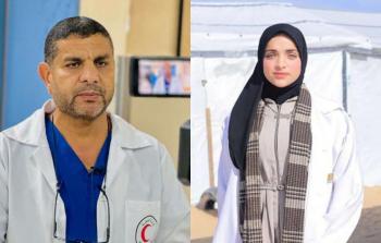 الطبيب الأسير مروان الهمص وابنته الممرضة الأسيرة تسنيم