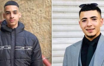 الشهيدان عمرو خالد أحمد المربوع وسامي إبراهيم سامي مشايخ، اللذان ارتقيا برصاص الاحتلال شمالي القدس المحتلة