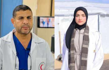 الأسير الطبيب مروان الهمص وابنته  تسنيم