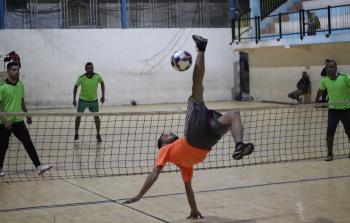 8 فرق شاركت في بطولة تنس القدم مثّلت عددًا من المناطق في قطاع غزة