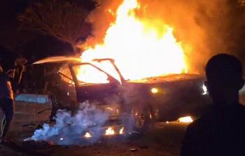 المركبة المستهدفة بالغارة الإسرائيلية