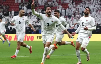 لقطة للحظة تحقيق المنتخب الوطني الفوز على نظيره القطري في كأس العرب 2025