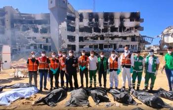 الدفاع المدني بغزة: انتشال جثامين 15 شهيدًا من ساحة مستشفى الشفاء