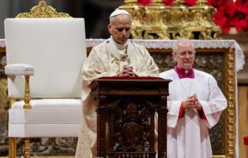 البابا لاوون الرابع عشر خلال عظته في قدّاس عيد الميلاد