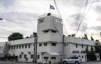 المقر المغلق لوكالة الأمم المتحدة لغوث وتشغيل اللاجئين الفلسطينيين (أونروا) في حي الشيخ جراح بالقدس