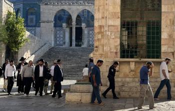 صورة  أرشيفية من اقتحام المستوطنين للمسجد الأقصى