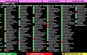 الجمعية العامة تعتمد قرارا يطالب 